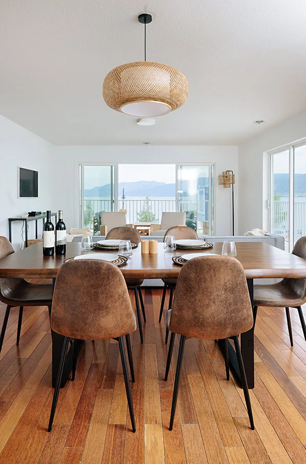 Dining room, 4 bedroom condo, Kettle Valley Beach Resort