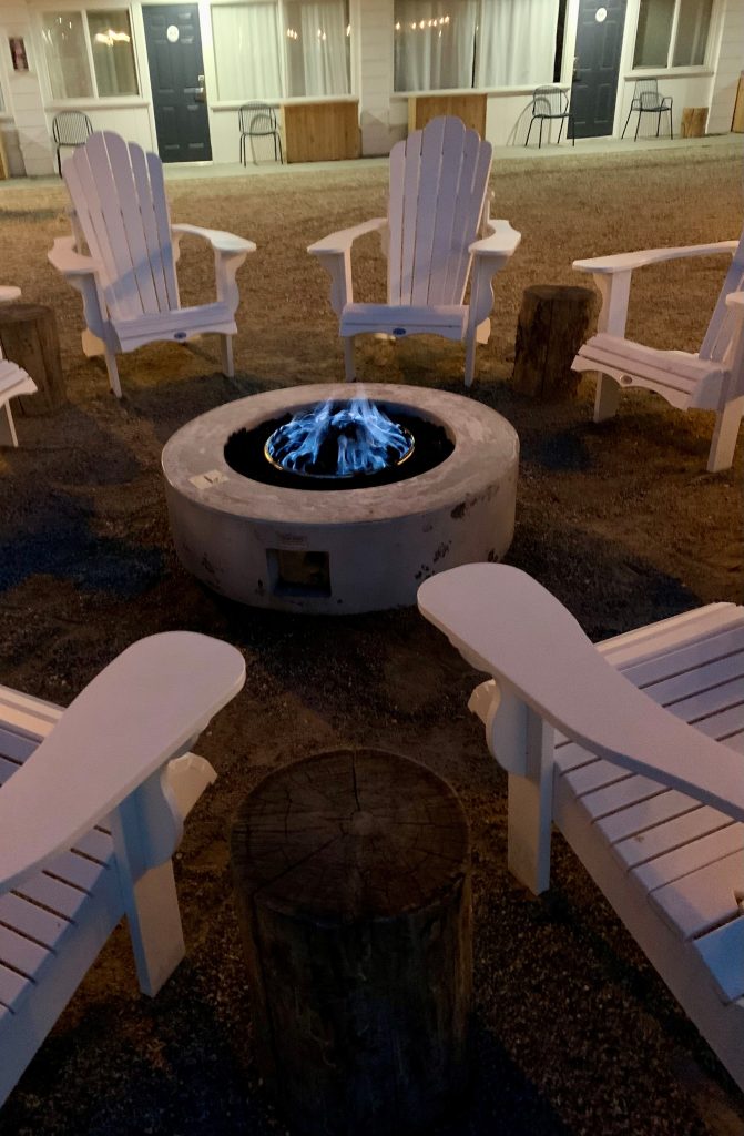 Cozy fire pit with seating